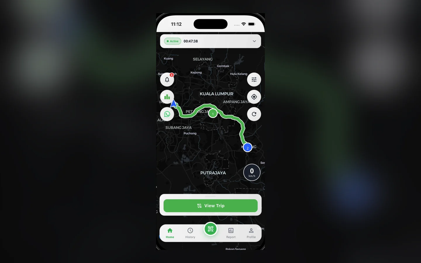 Collector live route map