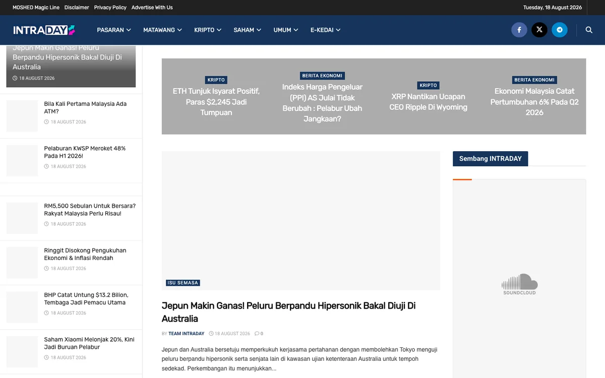 Intraday.my financial news portal